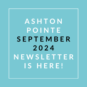 a white frame with the words asthma pointe september 2024 newsletter is here