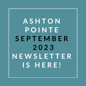 a blue background with a white outline and white text that says asthma pointe september