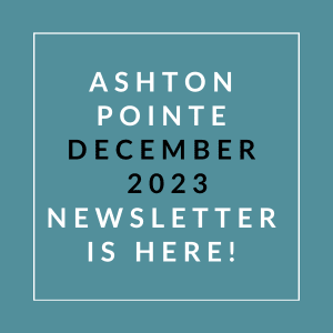 a blue background with a white outline and white text that says asthma pointe december 23