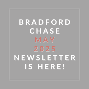A newsletter for Bradford Chase in May 2025 is available.
