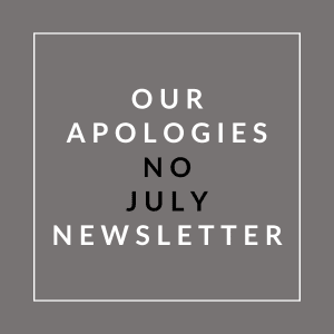our apologies no july newsletter illustration