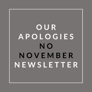 A grayscale image announcing the Burwick Farms December 2024 newsletter.
