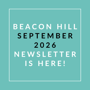 The image announces the availability of the Beacon Hill September 2026 newsletter.