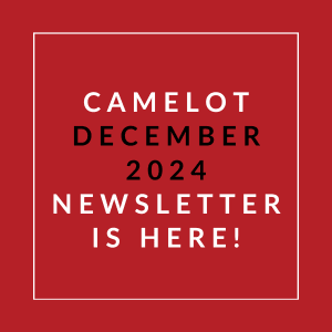the white text on a red background says camerot december 2024 newsletter is here