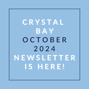 a blue background with the words cloudy bay october 2024 newsletter is here