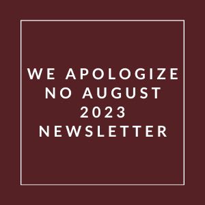 a sign that says we apologize no august 23 newspaper