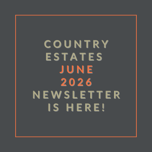 The image announces the availability of the Country Estates June 2026 newsletter.