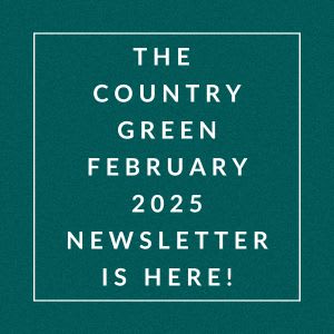 The image announces the availability of the Country Green January 2025 newsletter.