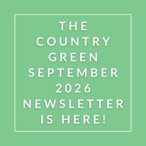 The image announces the availability of the Country Green September 2026 newsletter.