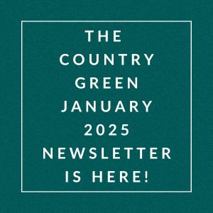 The image announces the availability of the Country Green January 2025 newsletter.