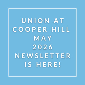 A newsletter announcement for Union at Cooper Hill for May 2026.