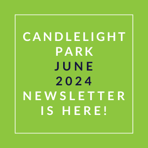 a green field with the text candidate park june 2024 newsletter is here