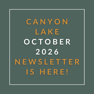 A newsletter for Canyon Lake is available for October 2026.