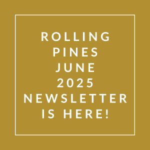 The image announces the release of the Rolling Pines June 2025 newsletter.