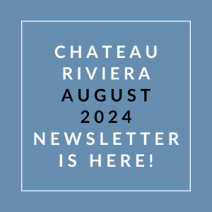 a white line on a blue background with the words chateau rivenra