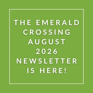 The image announces the availability of the Emerald Crossing August 2026 newsletter.