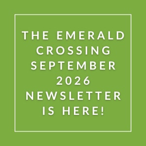 The image announces the release of the Emerald Crossing September 2026 newsletter.
