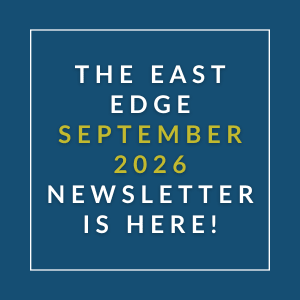 The image announces the availability of the East Edge September 2026 newsletter.