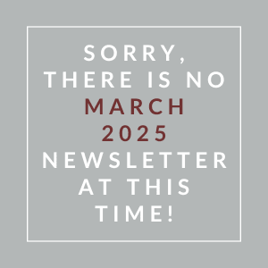 A message stating there is no community newsletter this month.