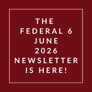 The image announces the availability of the Federal 6 June 2026 Newsletter.