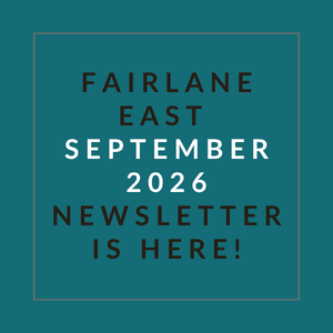The image announces the availability of the Fairlane East September 2026 newsletter.