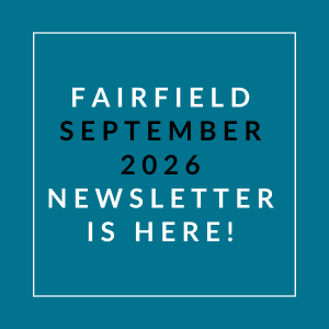 The image announces the availability of the Fairfield September 2026 newsletter.
