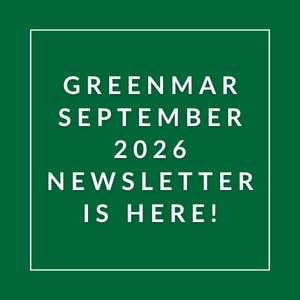 The image announces the availability of the Greenmar September 2026 newsletter.
