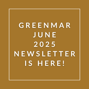 The image announces the availability of the Greenmar June 2025 newsletter.