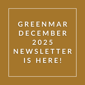 The image announces the availability of the Greenmar December 2025 newsletter.
