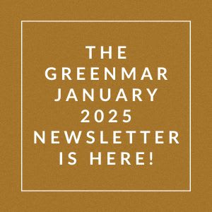 The image announces the availability of the Greenmar January 2025 newsletter.