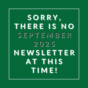 A message stating there is no September 2025 newsletter at this time.