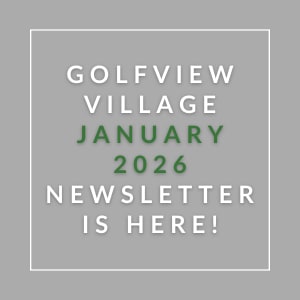 A newsletter for Golfview Village is available for January 2026.