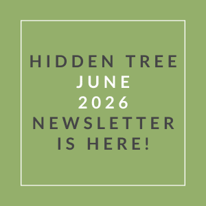 The image announces the availability of the Hidden Tree June 2026 newsletter.