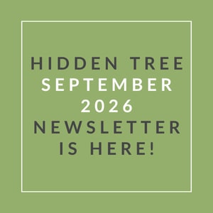 The image announces the availability of the Hidden Tree September 2026 newsletter.