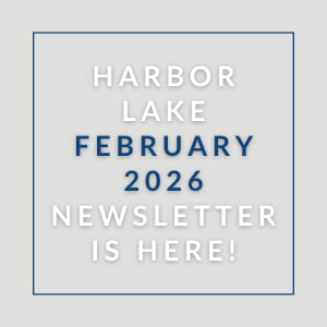 A newsletter for Harbor Lake is available for January 2026.