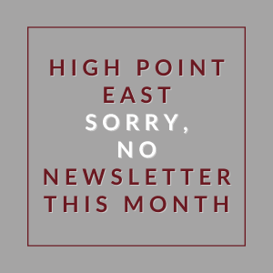A message stating there will be no newsletter this month.