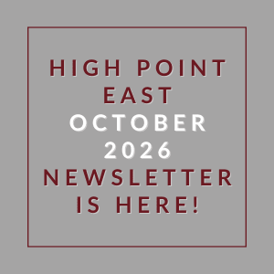 The image announces the availability of the High Point East October 2026 newsletter.