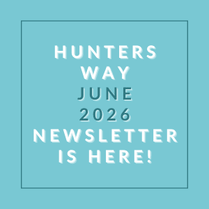 The image announces the availability of the Hunters Way June 2026 newsletter.