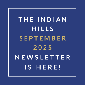 The cover of the Indian Hills September 2025 newsletter.