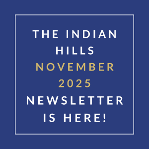 The cover of the Indian Hills November 2025 newsletter.