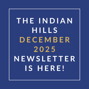 The cover of the Indian Hills December 2025 newsletter.
