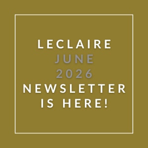 The image announces the availability of the Leclaire June 2026 newsletter.