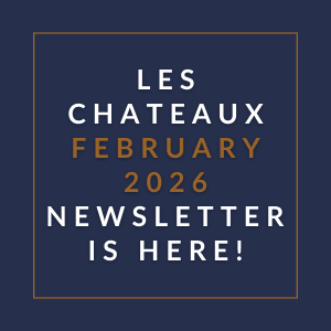 The image announces the availability of the January 2026 newsletter for Les Chateaux.