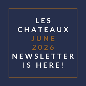 The image is promoting the June 2026 newsletter for Les Chateaux.
