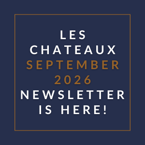 The image announces the availability of the September 2026 newsletter for Les Chateaux.