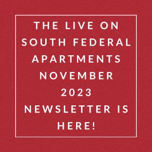 the live on south federal apartments november 23rd is here