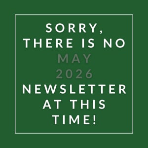 A message stating there is no May 2026 newsletter at this time.