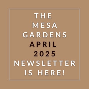 The Mesa Gardens April 2025 newsletter is available.