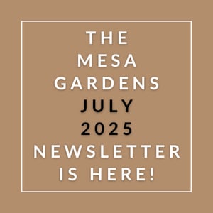The Mesa Gardens July 2025 newsletter is available.