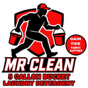 A logo for Mr Clean laundry detergent.